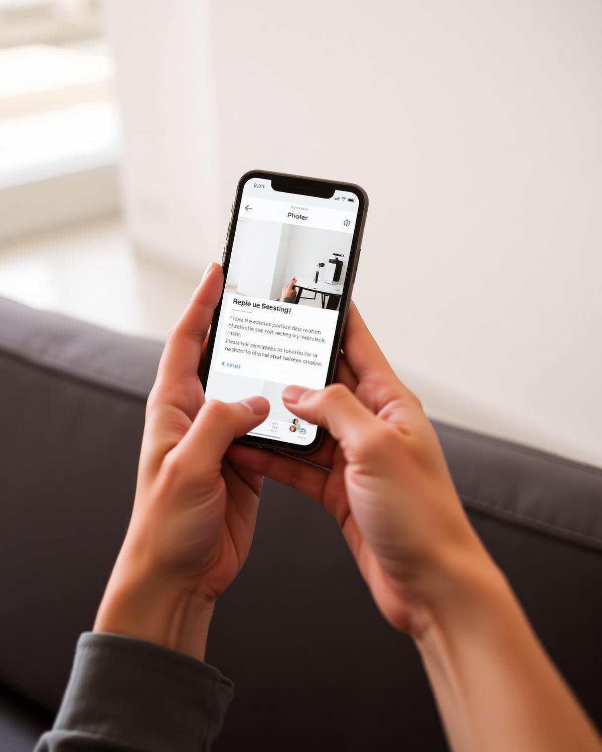 Concept project: branded social content moving through a phone interface